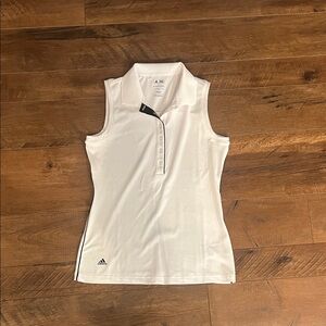 Adidas Women's White Sleeveless Tank Top